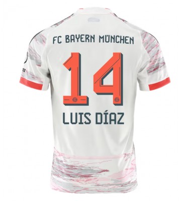Bayern Munich Luis Diaz #14 Replika Udebanetrøje 2025-26 Kortærmet